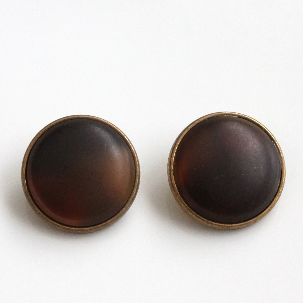 金縁ラウンドボタン20㎜ 2個 フランスヴィンテージ | Le manège