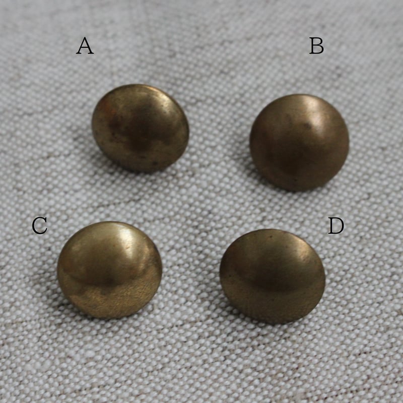 真鍮ボタン 15㎜ 各種 PARIS刻印あり フランスアンティークボタン 348