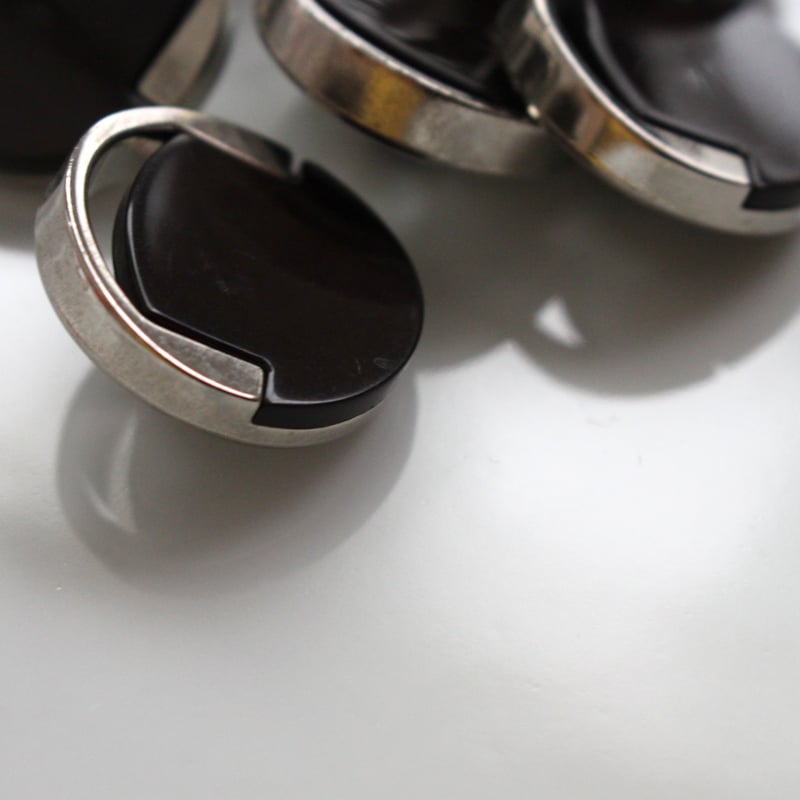 france vintage ボタン2個セット（ブラウン） 23㎜ | Le manège