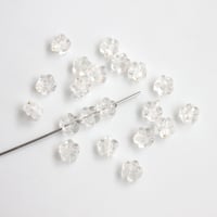 . ちいさなフラワーアクリルビーズ  6㎜ 　20個    ヴィンテージ　2402