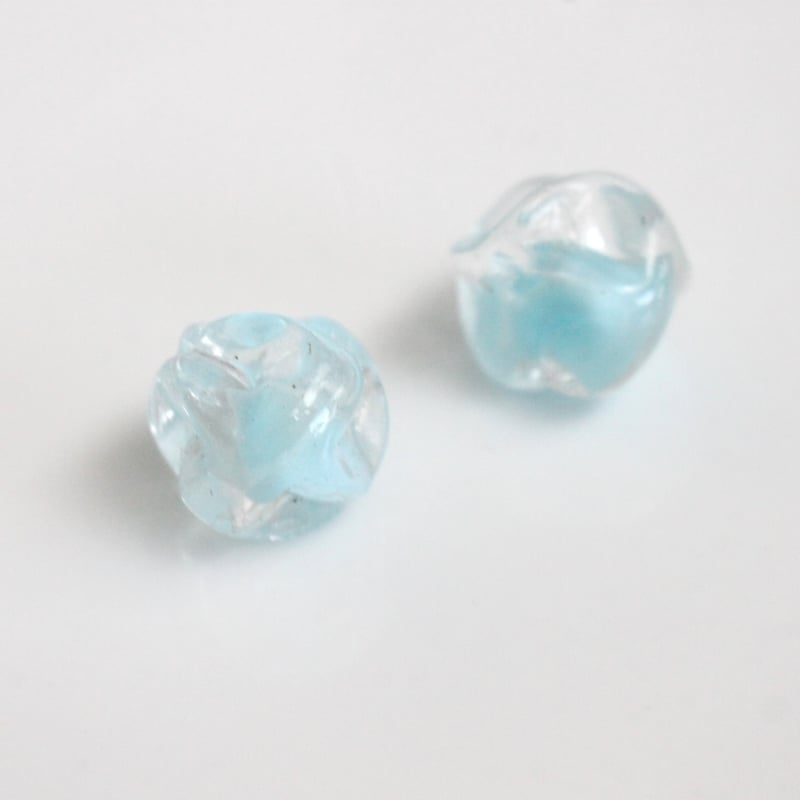 フランス製ヴィンテージガラスビーズ 12㎜（水色）440 | Le manège
