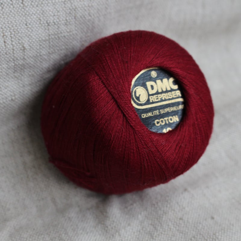 フランス製ヴィンテージデッドストック 糸巻き DMC（レッド） | Le manège