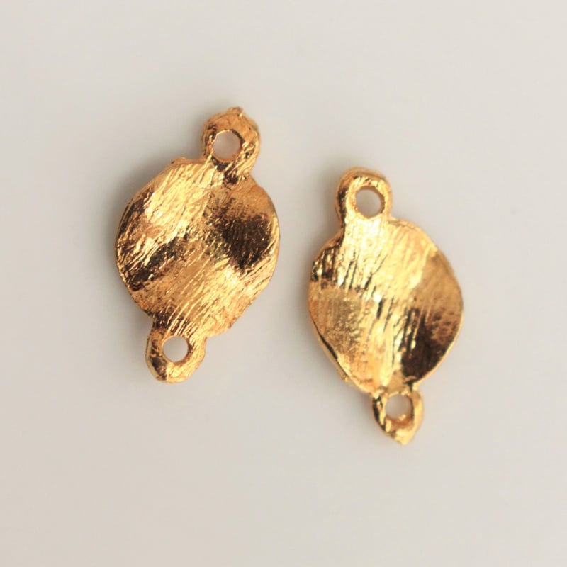 メタルパーツ 2個 17㎜ ジョイントパーツ フランス70年代ヴィンテージ