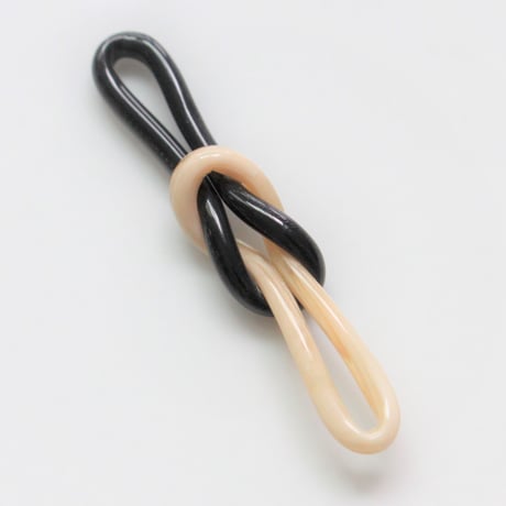.ノットパーツ46㎜（ivory×black）ドイツ製ヴィンテージ　128