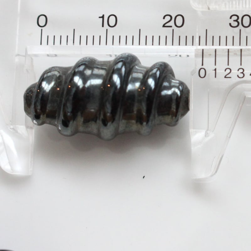 スパイラルガラスビーズ25㎜ フランスヴィンテージ 188 | Le manège