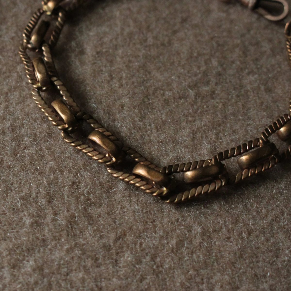 ヴィンテージ チェーンブレスレット 8㎜ コッパー J717 | Le manège