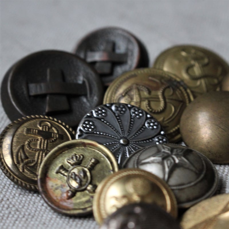 Antique buttons sample フランス　2SET レア品 Antique buttons sample フランス2SET レア品
