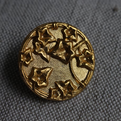 france vintage フランス政府メタルボタン（アイビー）26㎜　336t