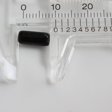 ガラスチューブビーズ （ブラック）10本　10㎜　フランス現行　224