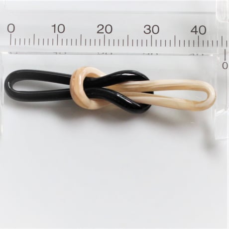 .ノットパーツ46㎜（ivory×black）ドイツ製ヴィンテージ　128