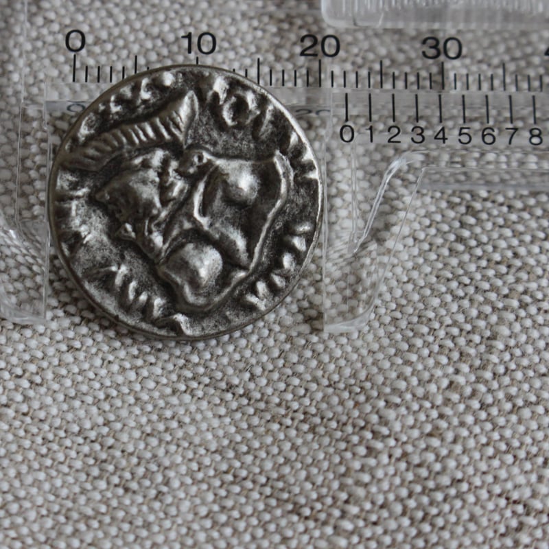 古いフランス政府軍の金属ボタン 男性の肖像画 22㎜ 342t | Le manège