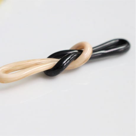 .ノットパーツ46㎜（ivory×black）ドイツ製ヴィンテージ　128