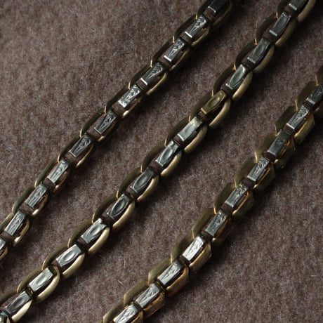 .1920-30s ドイツ製チェーンブレスレット 7㎜　ツートン　J712