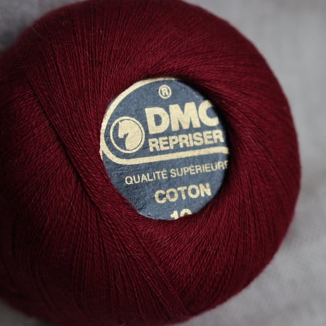 . フランス製ヴィンテージデッドストック　糸巻き  DMC（レッド）