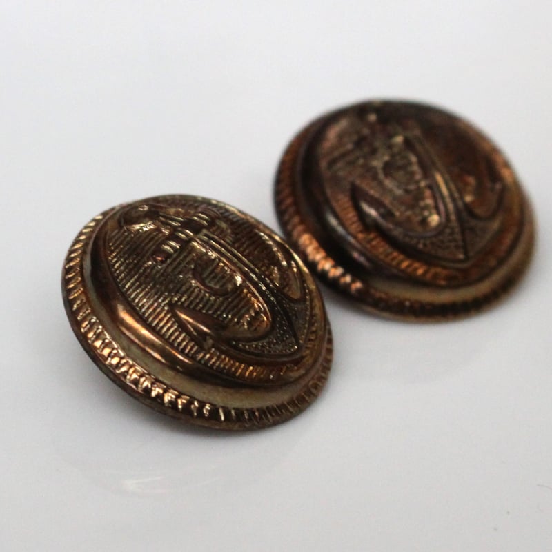 france vintage ボタン2個セット 22㎜ 255 | Le manège