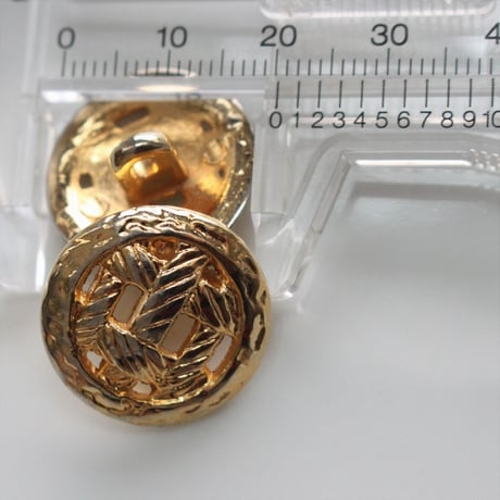 【セット】france vintage メタルボタン2個セット  20㎜　351t