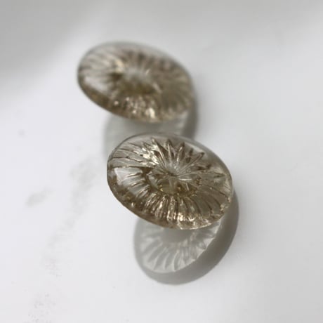 . ガラスボタン14㎜　2個　ドイツヴィンテージ　G1