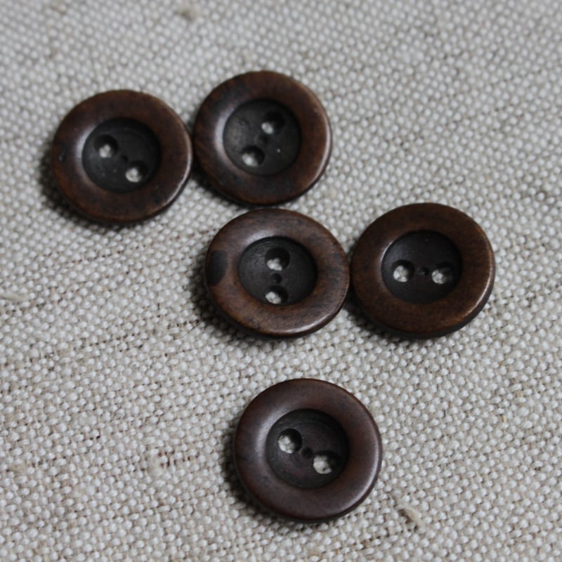 フランスの古い柿の木ボタン15㎜ フランスアンティークボタン | Le manège