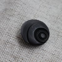 天然素材ブラック1つ脚ボタン 18㎜  フランスアンティークボタン　G23