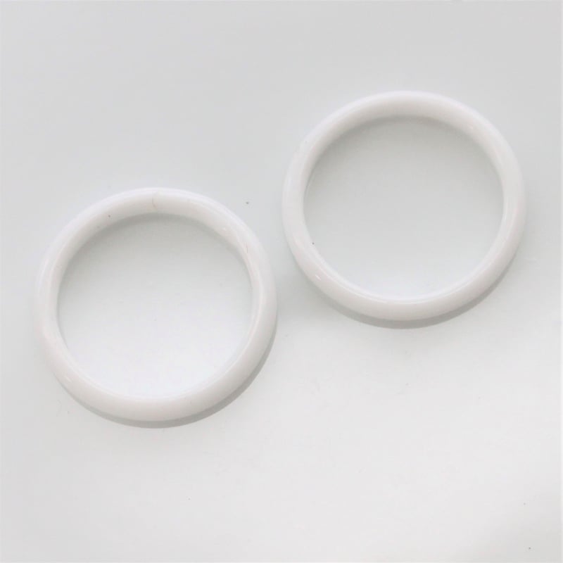 ガラスリングパーツ25㎜ Lサイズ2個 フランス製1940年代