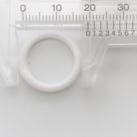 . ガラスリングパーツ20㎜　Mサイズ2個　フランス製1940年代ハンドメイド　2185