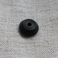 天然素材ブラック二つ穴ボタン 14㎜  フランスアンティークボタン　G20