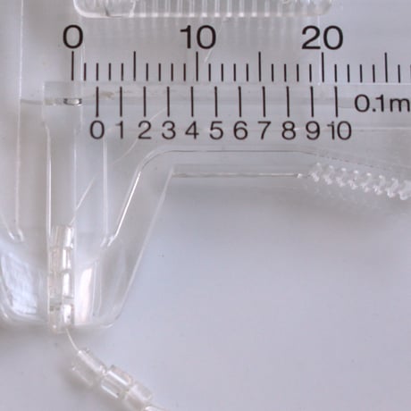 . アンティークガラスビーズ Ø2㎜（クリア）2ｇ　1920年代　フランス製   S311   896t