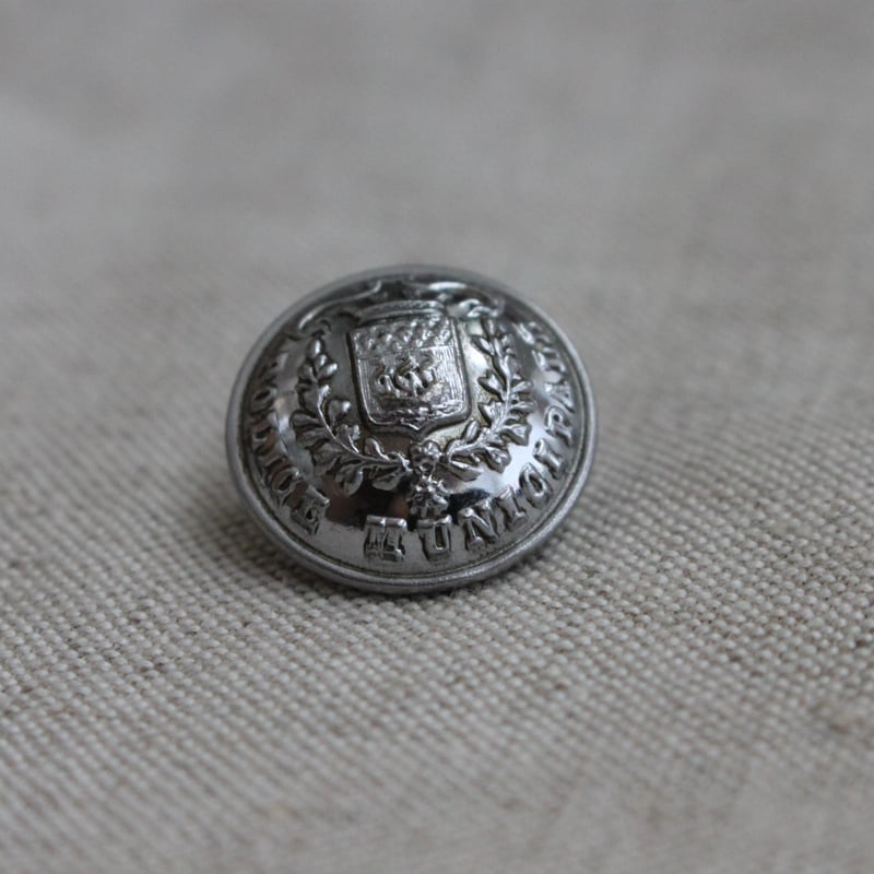 ★フランス アンティーク さくらんぼのメタルトレー★ シルバーメタルボタン 22㎜ フランスヴィンテージ 236 | Le manège