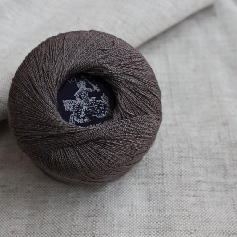 フランス製デッドストック 糸巻き「AU FRANC OR」（ダークブラウン