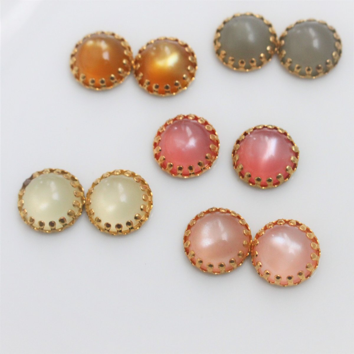 【健康・長寿・子宝】瑪瑙ハートアメジスト⭐️台座付き N72 バチカン付石座 ハート ＃4884 8.8×8mm用 ゴールド – 貴和製作所