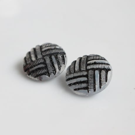 . ガラスボタン14㎜　2個　ドイツヴィンテージ　G4