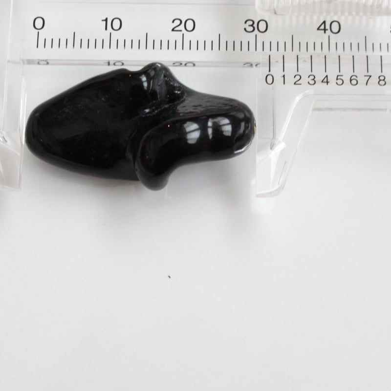 ブラックガラスビーズ32㎜ フランスヴィンテージ 283 | Le manège