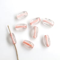 ガラスビーズ in Babypink 8個    7㎜   フランス70年代ヴィンテージ　297