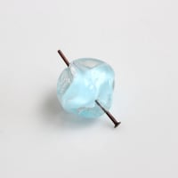 フランス製ヴィンテージガラスビーズ 　12㎜（水色）440
