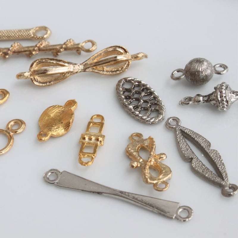 フランスアンティーク 金属パーツのセット ハンドメイド フランス