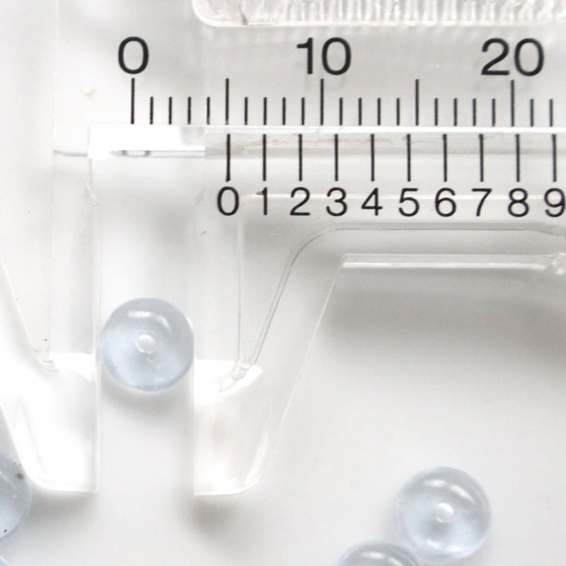 ちいさなロンデル ガラスビーズ30個（ﾌﾞﾙｰ）5㎜ チェコヴィンテージ