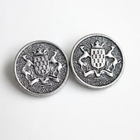 france vintage メタルボタン2個セット　18㎜    235