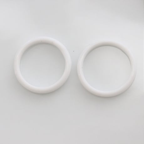 . ガラスリングパーツ20㎜　Mサイズ2個　フランス製1940年代ハンドメイド　2185