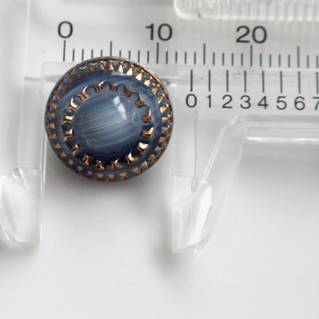 . ガラスボタン14㎜　2個　ドイツヴィンテージ　G2