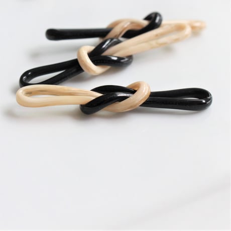 .ノットパーツ46㎜（ivory×black）ドイツ製ヴィンテージ　128
