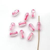 ガラスビーズ in pink   7㎜ 10個   フランス70年代ヴィンテージ　226