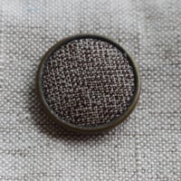 ファブリック＆金属のフランス製ボタン 25㎜  フランスアンティークボタン 317