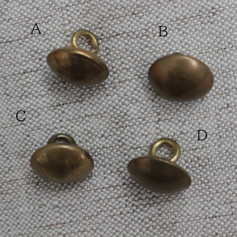 真鍮ボタン 15㎜ 各種 PARIS刻印あり フランスアンティークボタン 348