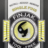 シングルフィンをワンタッチで固定することができる画期的な発明品【FINJAK】