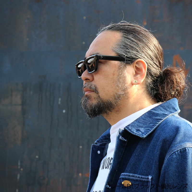 ZONオリジナル サングラス Bタイプ（ブラックフレーム