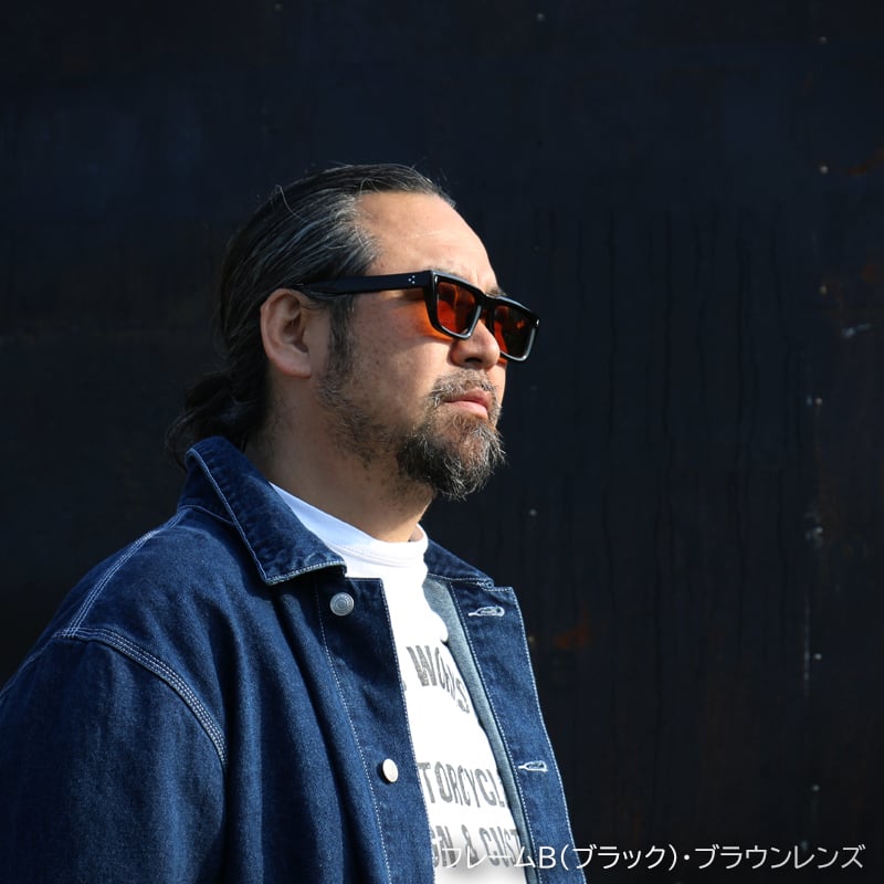 CYBERDYNE ブラックフレーム サングラス ZONオリジナル サングラス Bタイプ（ブラックフレーム