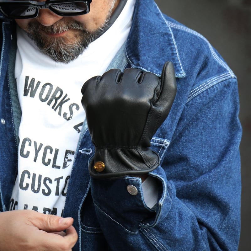 吸い付くような柔らかさ ディアスキン（鹿革）レザーグローブ | CUSTOM