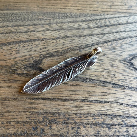 【LYNCH SILVERSMITH】 LNC313 FEATHER(M)  TURQUOISE BLUE MOON 19