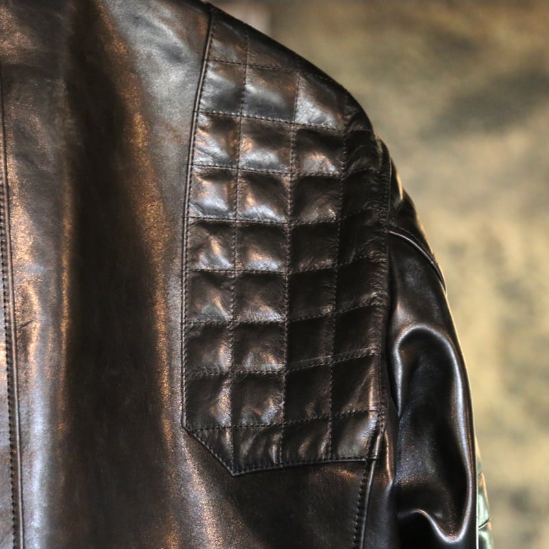 日本製 ZONオリジナル オールドレーシング レザージャケット ホース