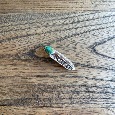 【LYNCH SILVERSMITH】 LNC314 FEATHER(S) TURQUOISE KING MAN 04